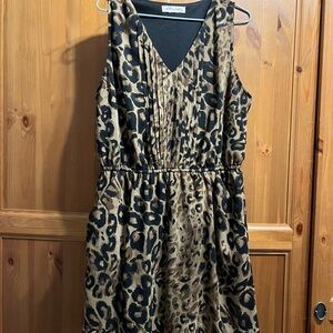 Ultra Pink Leopard Print Dress